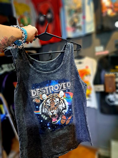 Musculosa Sin Tajo Tigre Destroyed