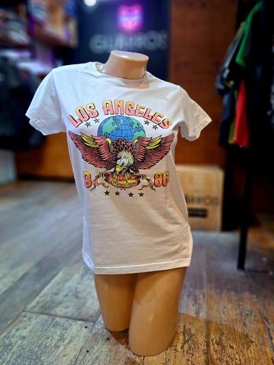 Remera Blanca |Talle Único Mujer| Águila Los Angeles
