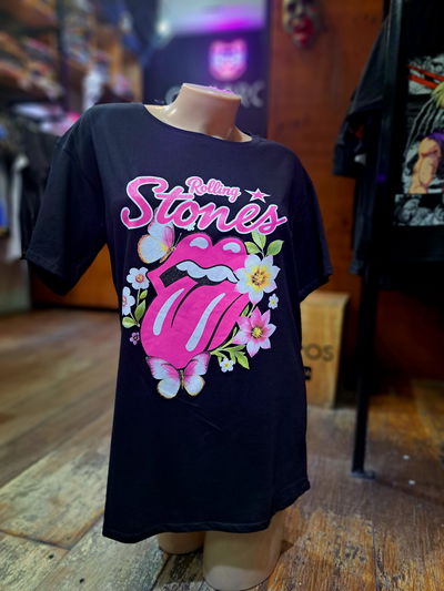 Remerón II Negro Stones Fucsia 