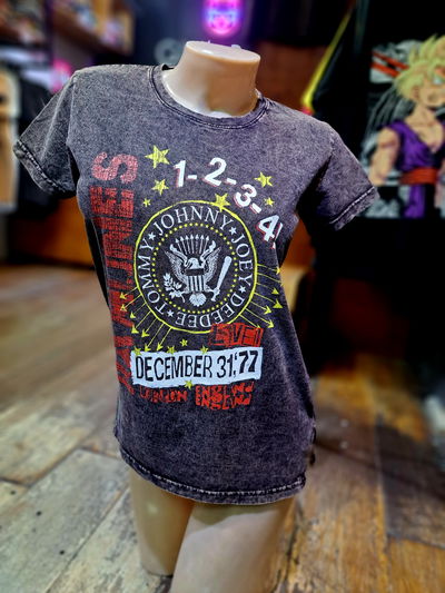 50cm Remera Nevada Ramones 1,2,3,4