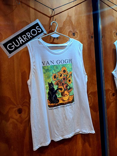 Musculosón Blanco Gato Van Gogh