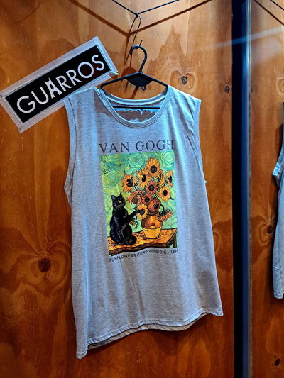 Musculosón Gris Gato Van Gogh