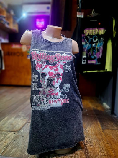 Vestido con Bolsillo Bulldog