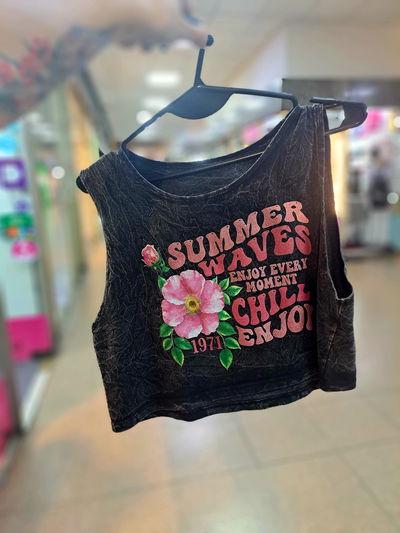 Muscu Crop Nevado Flor Summer