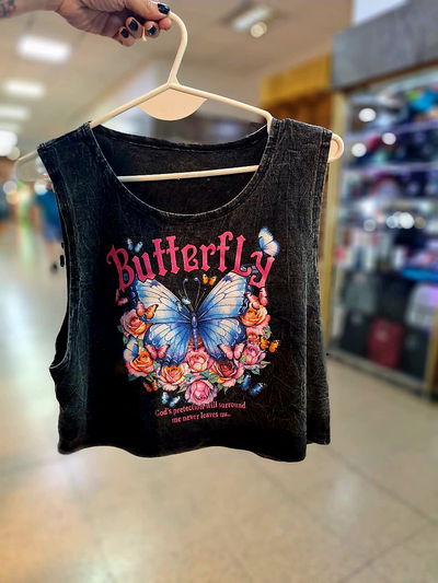 Muscu Crop Nevado Mariposa Butterfly