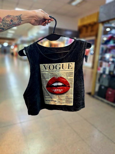 Muscu Crop Nevado Labios Vogue