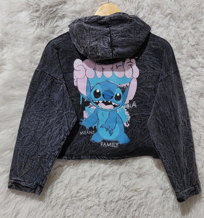 Buzo Corto con Capucha Nevado Stitch