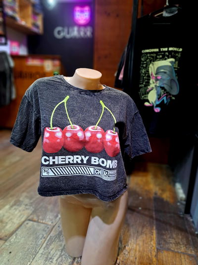58cm Crop Top Cherry Bomb