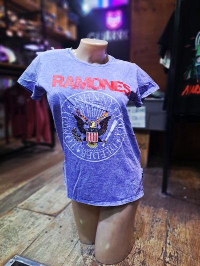 Remera Nevada Ramones Logo Clásico Azul