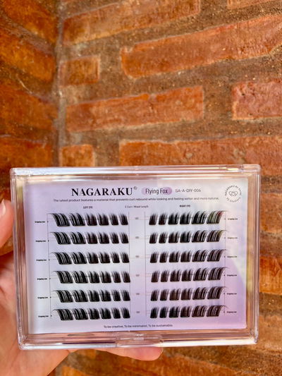 Pestañas autoadhesivas con pinza