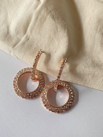 Aros con eslabón dona rosé