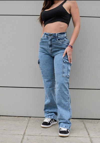 Wide leg elastizado