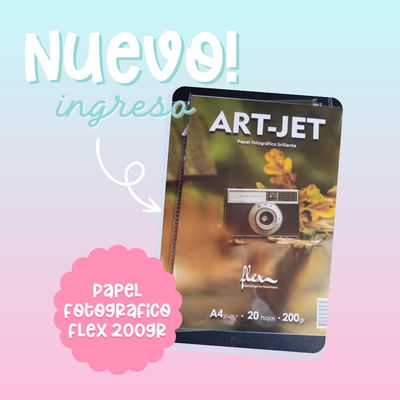 Papel Fotográfico Brillante Flex 200gr x 20h
