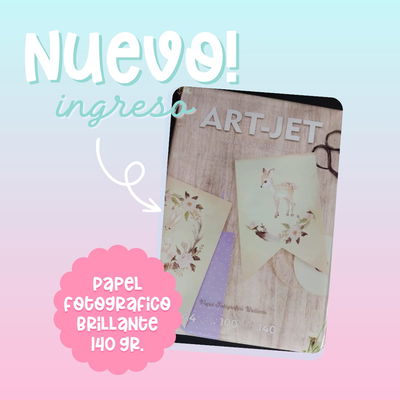 Papel Fotográfico Brillante 140gr x 20 hojas