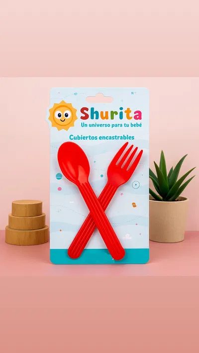 Cubiertos encastrables infantiles