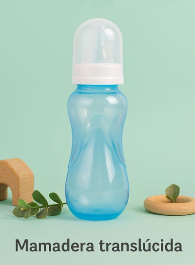 Mamadera translúcida de 250ml. 