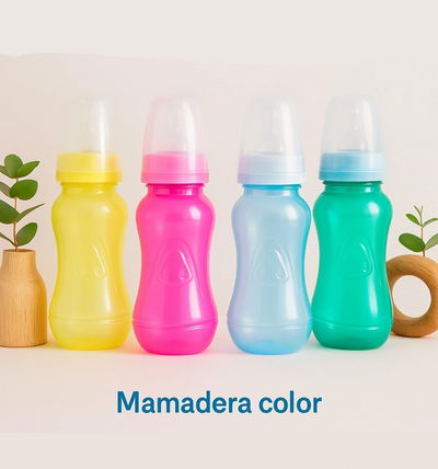 Mamadera color de 250ml.