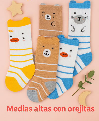 Media alta con orejitas x1 par