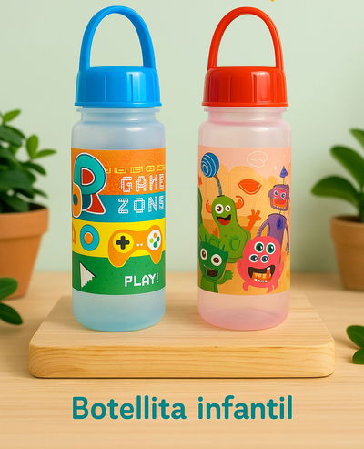 Botella Infantil con Tapa - REBAJADO!