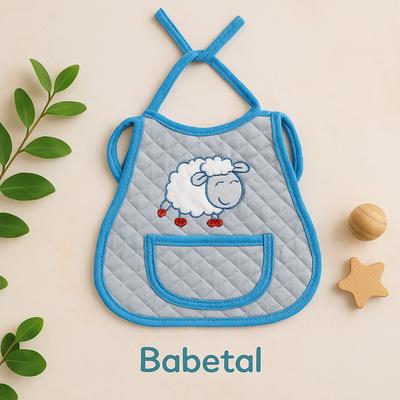 Babetal bordado, forrado en plástico