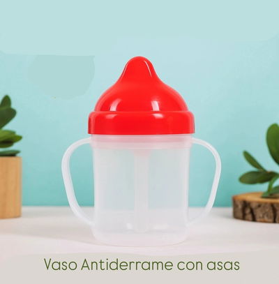 Vaso antiderrame con asas