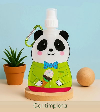 Cantimplora plegable con pico y ganchito