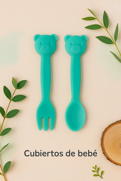 Cubiertos de bebé: tenedor y cuchara