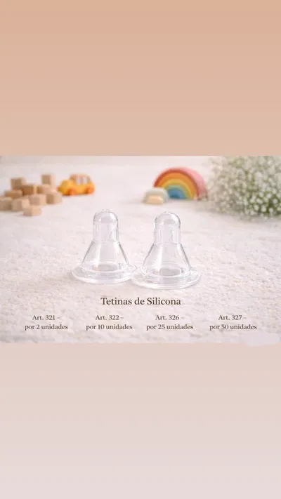 Tetina de silicona por 50 unidades