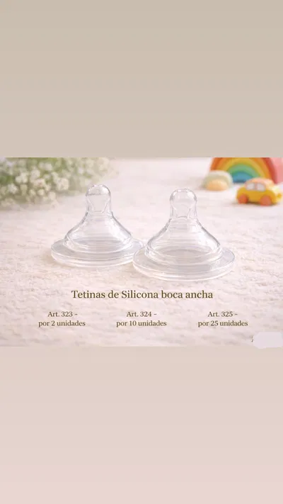 Tetina boca ancha de silicona por 2 unidades