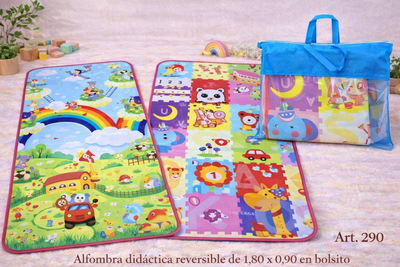 Alfombra didáctica reversible en bolsito