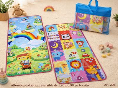 Alfombra didáctica reversible en bolsito