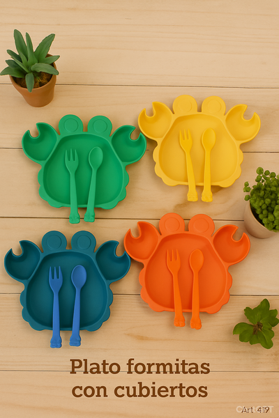 Plato Formitas con cubiertos - *Oferta Lanzamiento!*