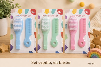 Set cepillo, peine en blíster 