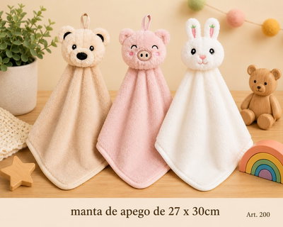 Manta de apego con peluchito 