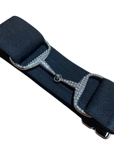 Cinturón Bridon con Strass Negro