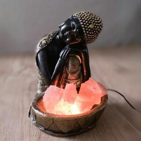 LAMPARA DE SAL BUDA FENG SHUI 24 cm