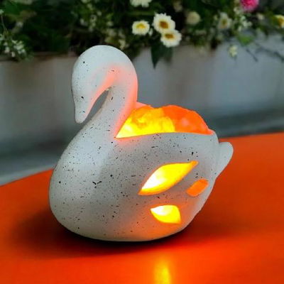LAMPARA DE SAL CISNE