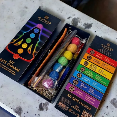 BOX KIT 7 CHAKRAS AROMANZA
