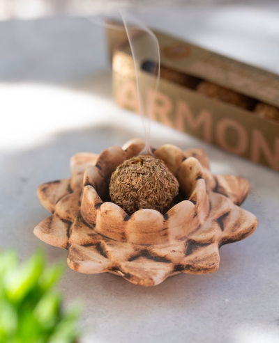 Sahumador + portasahumerio loto