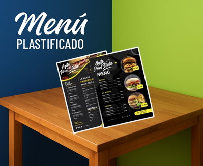 MENU PLASTIFICADO 
