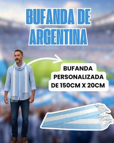 BUFANDA ARGENTINA PERSONALIZADA