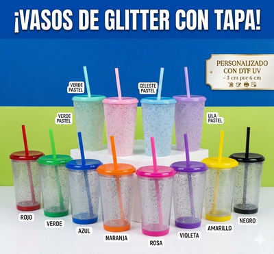 Vaso Glitter 