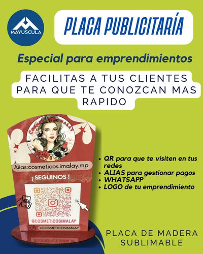 PLACA DE EMPRENDEDORES