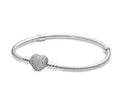 PULSERA CORAZON BRILLO