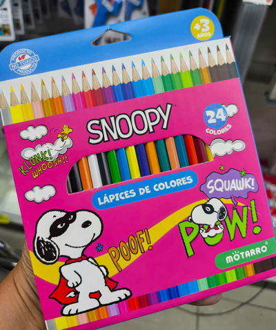 LAPICES DE COLORES SNOOPY