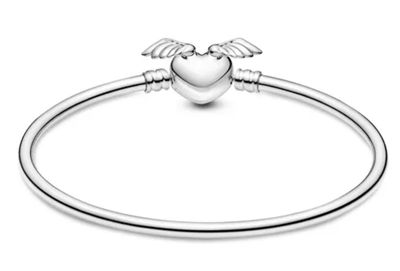 PULSERA CORAZON ALAS RIGIDA