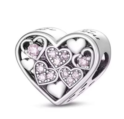 CHARM CORAZON ROSA