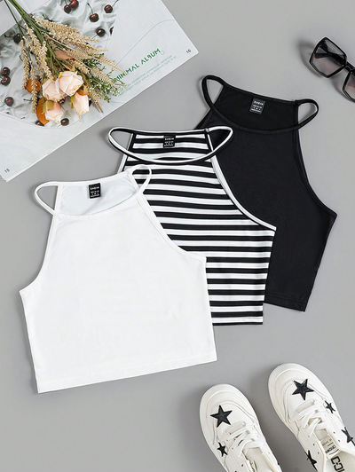 KIT DE TOPSITOS SHEIN, TALLE L