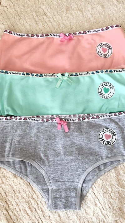 PACK X3 BOMBACHA NENA - VINTAGE 