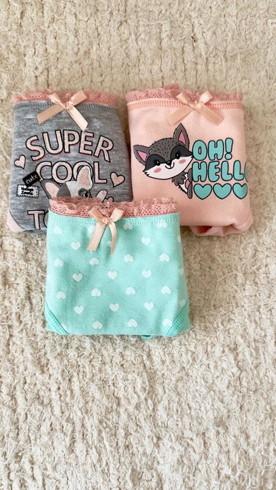 PACK X3 BOMBACHA NENA VINTAGE